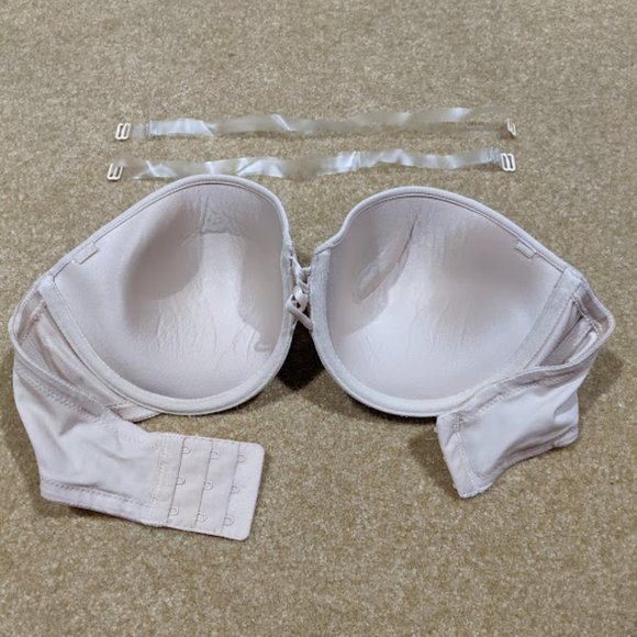 Wacoal Strapless Bra Custom Contours Convertible 36C Nude/Beige - Picture 4 of 6